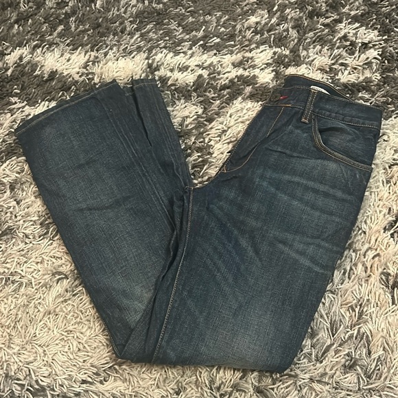 Blue Tommy Hilfiger Straight Mercer Jeans - Picture 1 of 9